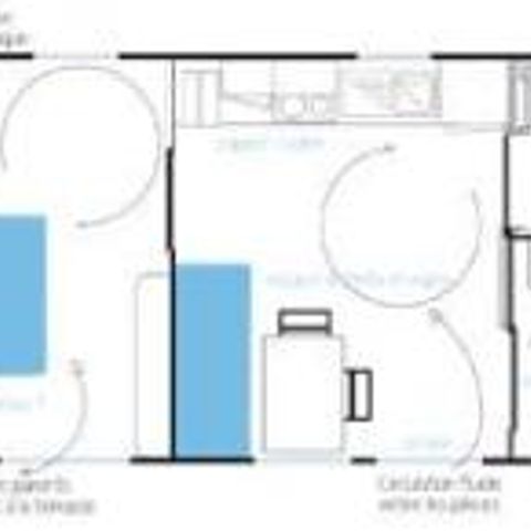 MOBILHOME 4 personnes - Standard PMR 2 CH 4 pers