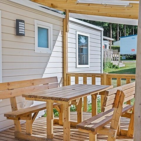 MOBILHOME 6 personnes - Mobil-home | Comfort XL | 3 Ch. | 6 Pers. | Terrasse surélevée
