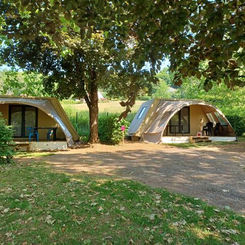 TENTE TOILE ET BOIS 4 personnes - Hébergement Coco Sweet Famille - Sans sanitaires