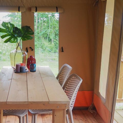 Tente en toile et en bois 5 personnes - Tente Safari Lodge (5P)