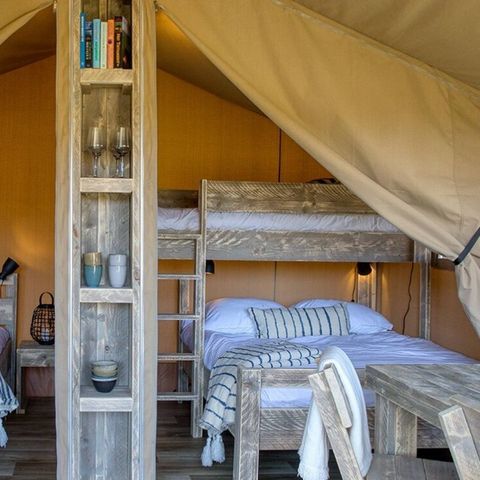 Tente en toile et en bois 5 personnes - Tente Safari Lodge (5P)