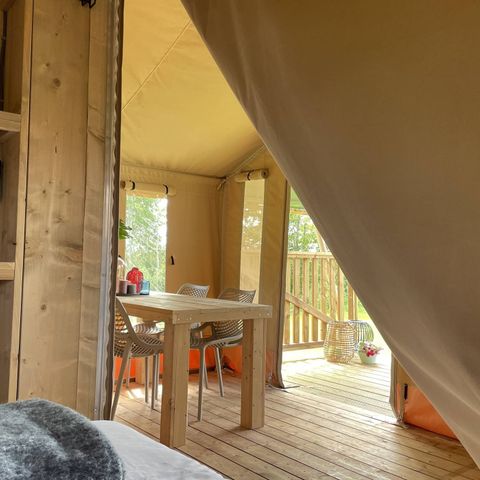 Tente en toile et en bois 5 personnes - Tente Safari Lodge (5P)
