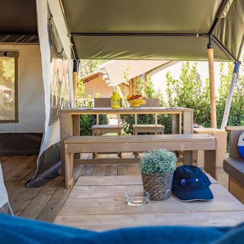 TENTE TOILE ET BOIS 4 personnes - Stella Maris - Tente Safari Confort