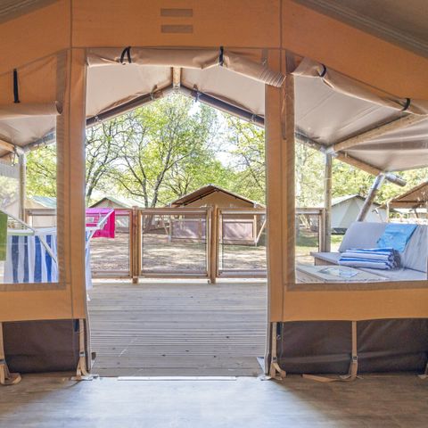 Tente en toile et en bois 4 personnes - Stella Maris - Tente Safari Douillette