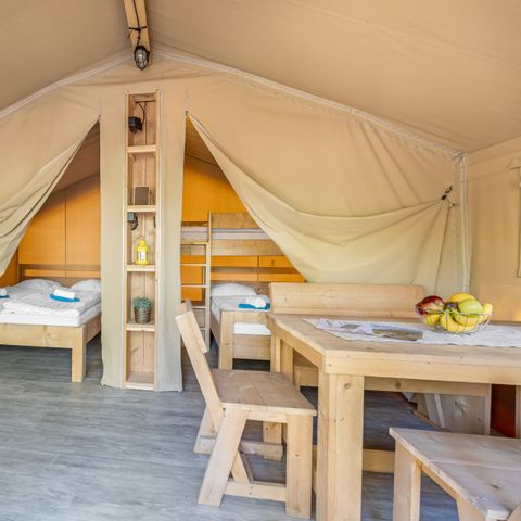 TENTE TOILE ET BOIS 4 personnes - Stella Maris - Safari tent Lodge (5P)
