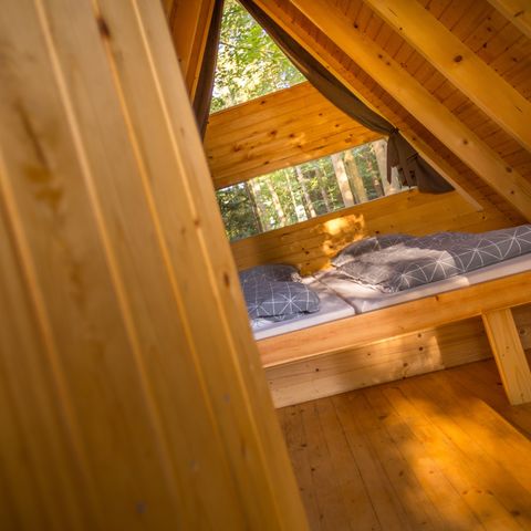 HÉBERGEMENT INSOLITE 3 personnes - Glamping Hut Forest Bed