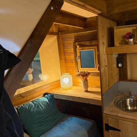 Tente en toile et en bois 3 personnes - LODGE LA BOHEME