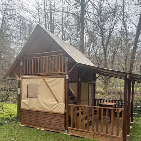 Tente en toile et en bois 3 personnes - LODGE LA BOHEME