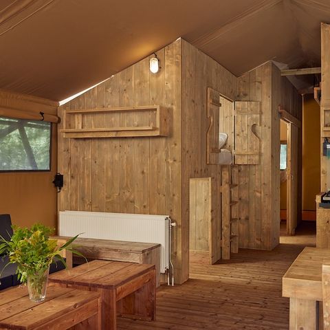 Tente en toile et en bois 6 personnes - Loge PZ995
