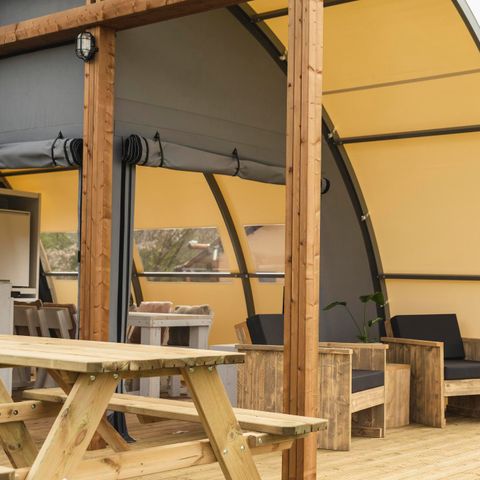 Hébergement pour groupe 32 personnes - 6x tente de luxe