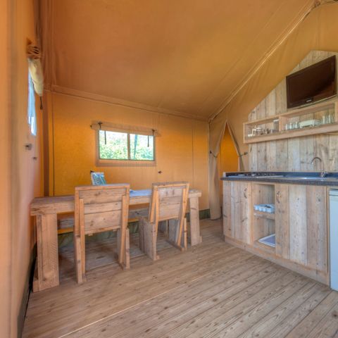 TENTE TOILE ET BOIS 4 personnes - Tente safari