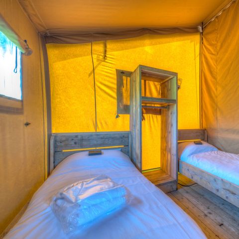 TENTE TOILE ET BOIS 4 personnes - Tente safari