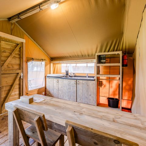 Tente en toile et en bois 4 personnes