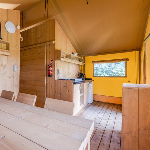 Tente en toile et en bois 6 personnes