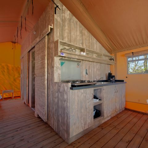 TENTE TOILE ET BOIS 6 personnes - Tente safari