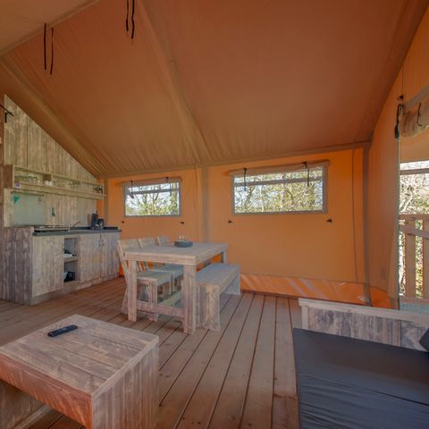 TENTE TOILE ET BOIS 6 personnes