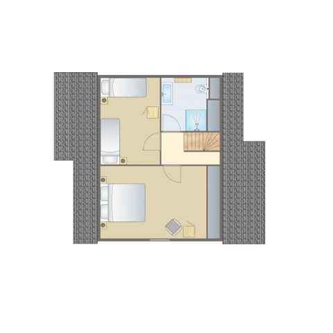 Bungalow 4 personnes - 4-persoons kinderwoning