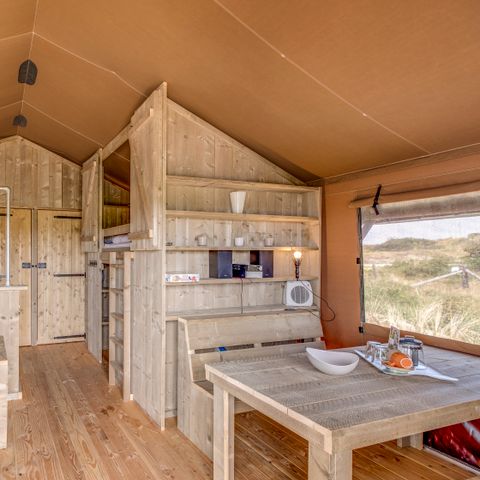 TENTE TOILE ET BOIS 6 personnes - Tente safari 6 places