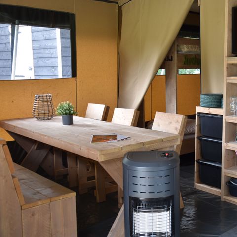 Tente en toile et en bois 6 personnes - Logement familial