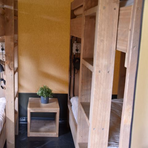 TENTE TOILE ET BOIS 6 personnes - Logement familial