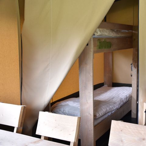 TENTE TOILE ET BOIS 6 personnes - Logement familial
