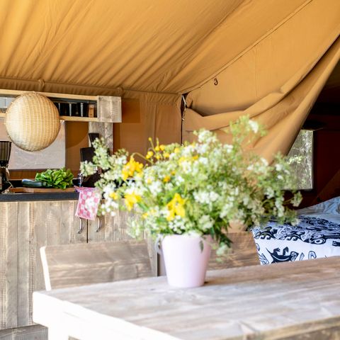 Tente en toile et en bois 5 personnes - Safari