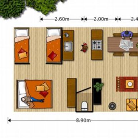 TENTE 6 personnes - Woodlodge