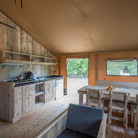 Tente en toile et en bois 6 personnes - 6B