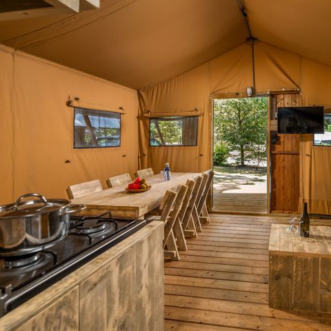 Tente en toile et en bois 6 personnes - 6A