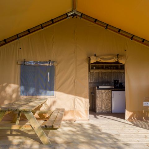 Tente en toile et en bois 4 personnes