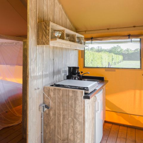 TENTE TOILE ET BOIS 4 personnes - Tente safari