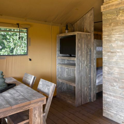 TENTE TOILE ET BOIS 4 personnes - Tente safari