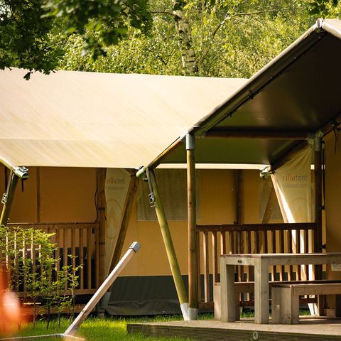 TENTE TOILE ET BOIS 6 personnes - Luxe
