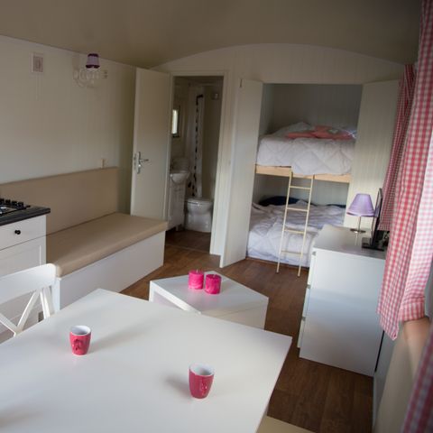 MOBILHOME 4 personnes - Chariot tsigane sur la plage