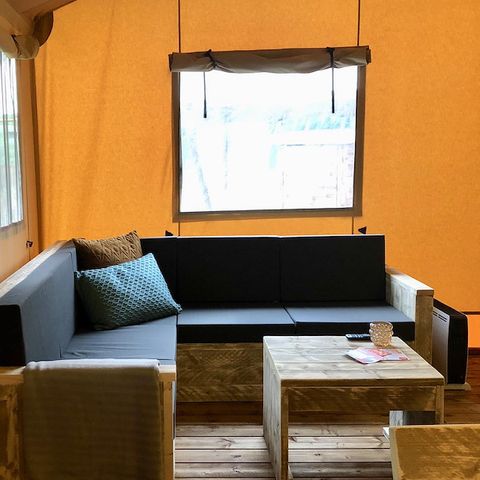 Tente en toile et en bois 8 personnes