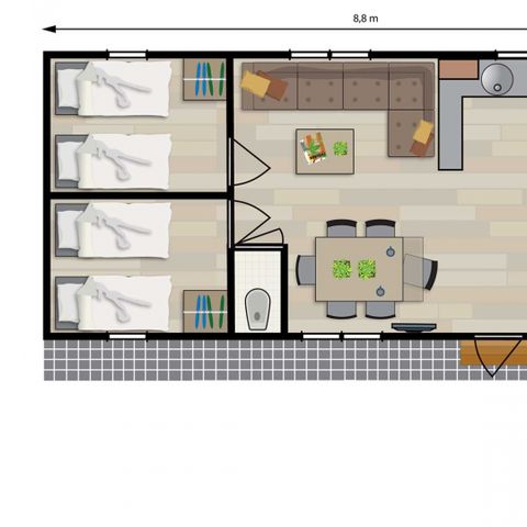MOBILHOME 6 personnes - Spooner