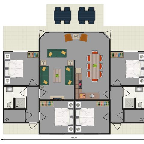 MAISON 8 personnes - 8 pers. vakantiehuisje Heidestein