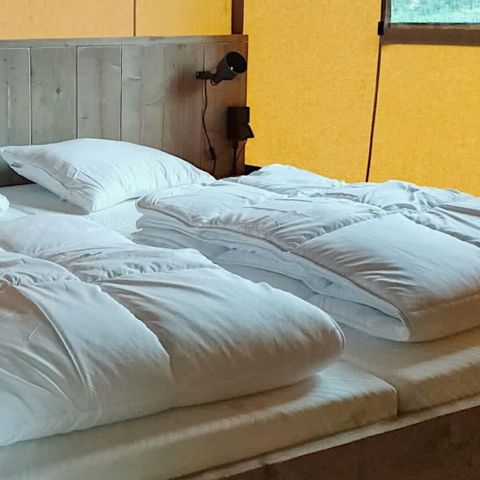 Tente en toile et en bois 6 personnes - Tente safari 6