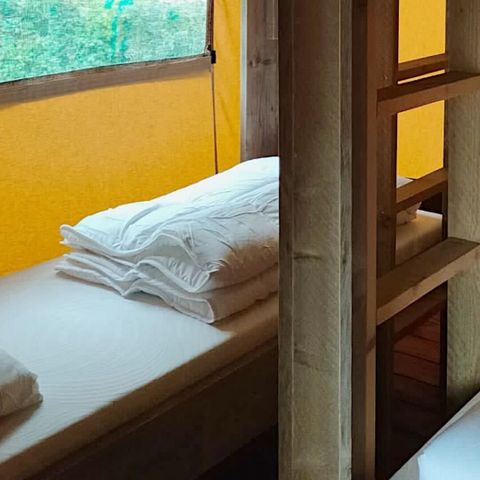Tente en toile et en bois 6 personnes - Tente safari 6