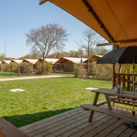 TENTE TOILE ET BOIS 6 personnes - Tente safari