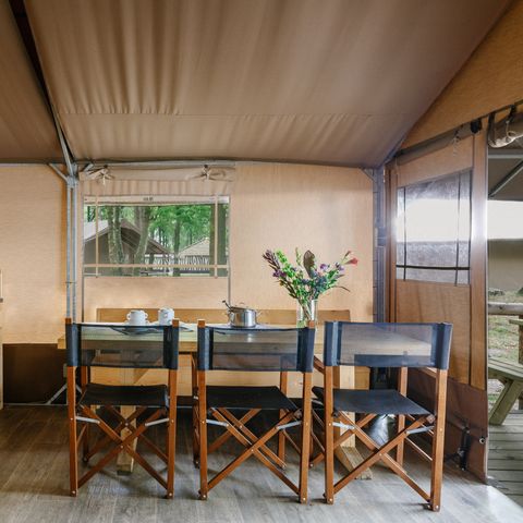 TENTE TOILE ET BOIS 6 personnes - Les cinq grands
