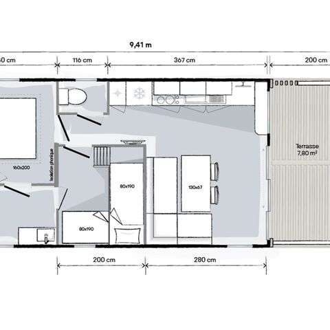 MOBILHOME 4 personnes - Forest Lodge Living (en anglais)