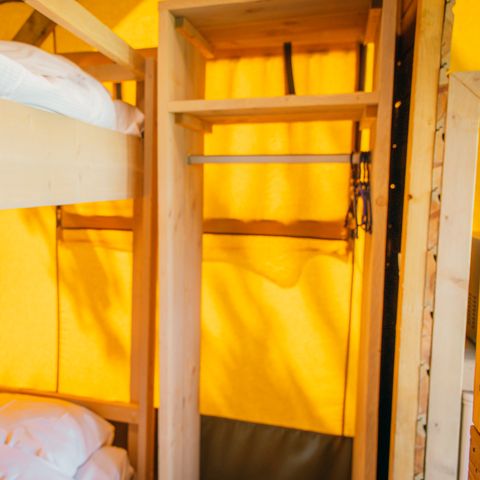 Tente en toile et en bois 4 personnes - Pavillon de luxe pour le safari
