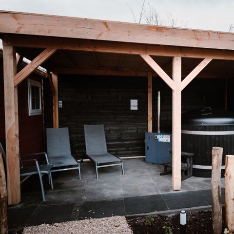 CHALET 6 personnes - Salon Veluwe avec bain à remous et sauna