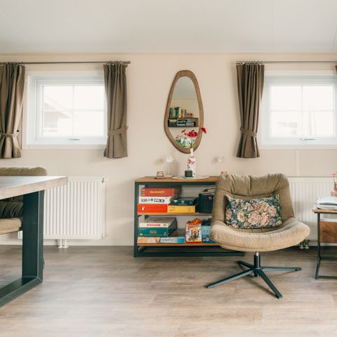 CHALET 6 personnes - Salon Veluwe avec bain à remous et sauna