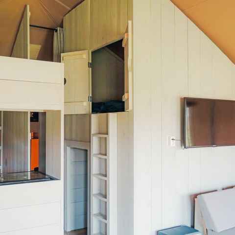 TENTE TOILE ET BOIS 6 personnes - Chalet safari