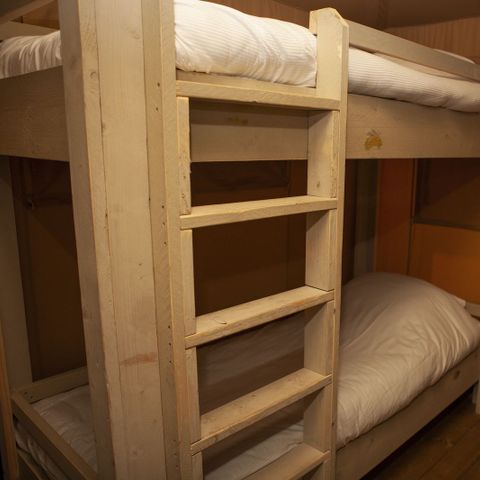 TENTE TOILE ET BOIS 6 personnes - Chalet safari