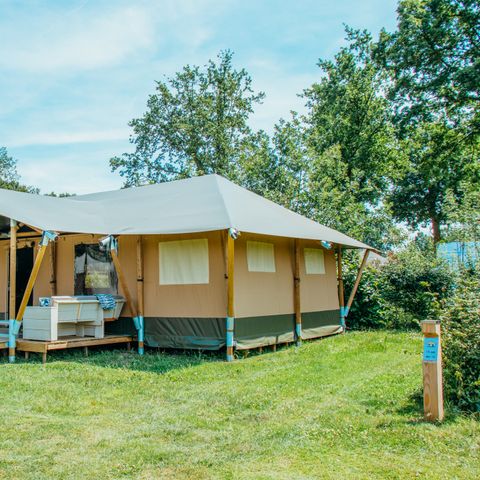 TENTE TOILE ET BOIS 12 personnes - Villa Safari