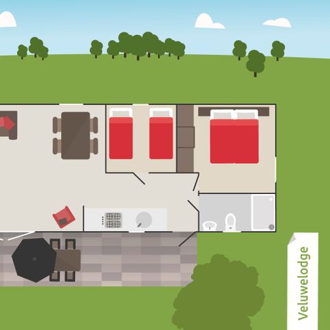 LODGE 2 personnes - Veluwe