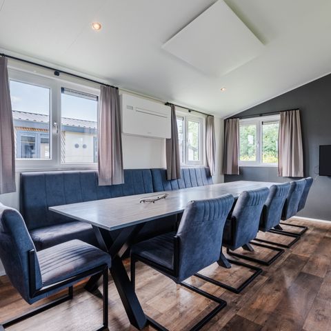 Hébergement pour groupe 12 personnes - Site de nidification d'oiseaux (3 bungalows mitoyens)